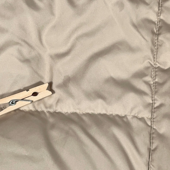 Montbell Jacket Womens MEDIUM Beige Puffer Down Outdoor Quilted Lightweight - Picture 7 of 12